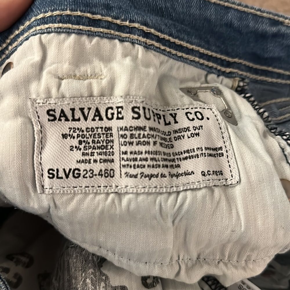 🔥Salvage like new denim from buckle size 36 x29.5 - Picture 4 of 7